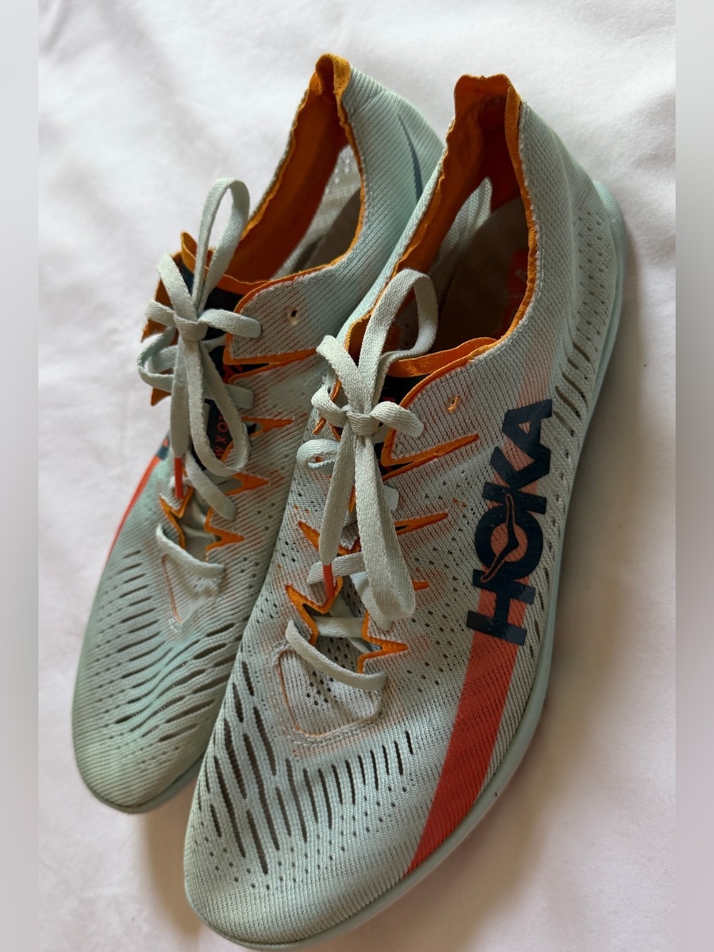 Hoka One One Cielo X MD Track Spikes Men 12 Women 13.5 Mint Orange